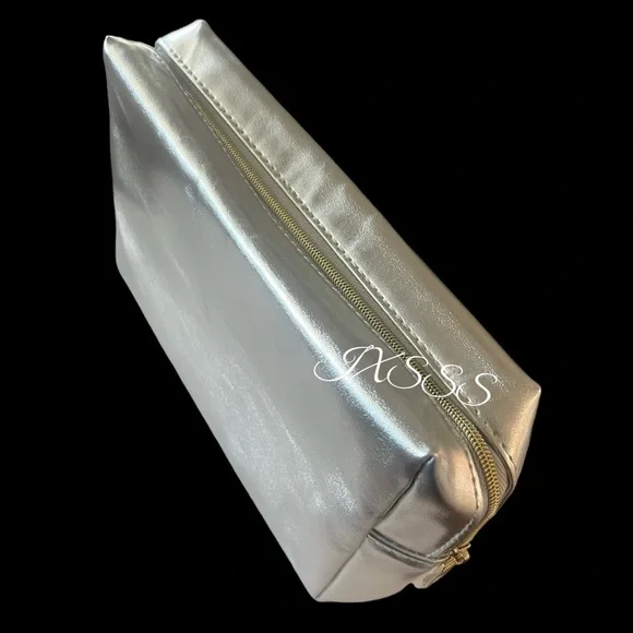 Silver-Gold YSL (Yves Saint Laurent) Beauty Cosmetic-Makeup Bag - Picture 9 of 13